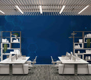 3D Office Business Technology Particle Mesh Wall Mural Wallpaper 5