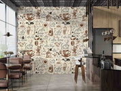 3D Restaurant Snack Bar Coffee Shop Wall Mural Wallpaper 22