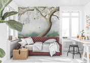 3D Aged Care Retirement Home Gerocomium Rest Home Crane Scenery Tree Wall Mural Wallpaper 20