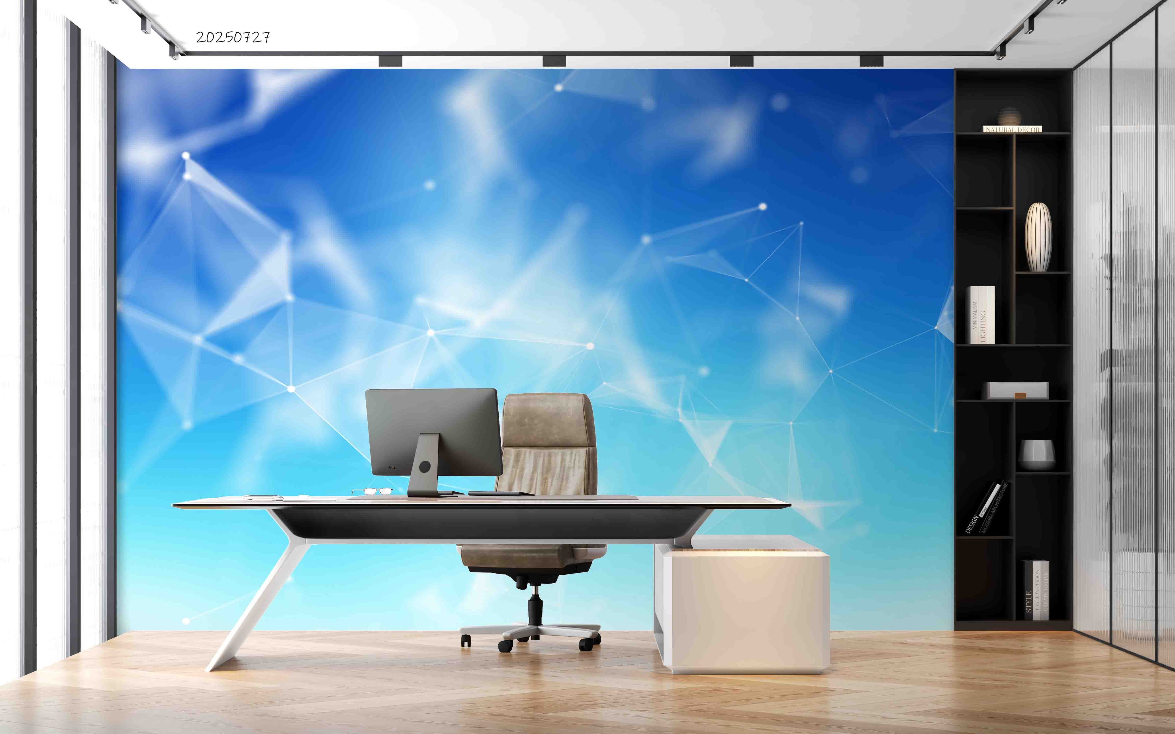 3D Office Business Commerce Technology Modern Abstract Wall Mural Wallpaper 60