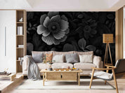 3D Abstract Black Floral Pattern Wallpaper Wall Mural Wall Decor Wall Art Wall Sticker Remoable Wallpaper