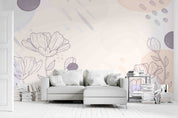 3D Hand Drawn Plants Floral Background Wall Mural Wallpaper GD 3377- Jess Art Decoration