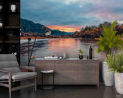 3D Hotel Inn Motel Hostel Resort Manor Landscape Wall Mural Wallpaper 0