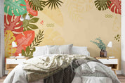 3D Tropical Color Leaf Background Wallpaper Wall Mural Wall Decor Wall Art Wall Sticker Remoable Wallpaper 28