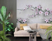 3D Aged Care Retirement Home Gerocomium Rest Home Floral Tree Wall Mural Wallpaper 33