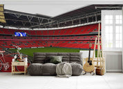 3D Architecture Stadium Iron Frame Sky Wall Mural Wallpaper YXL 174