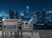 3D City Night View Mansion Wall Mural Wallpaper YXL 2487