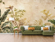 3D ropical Jungle Plants Leaves Birds Wallpaper Wall Mural Wall Decor Wall Art Wall Sticker Remoable Wallpaper 37