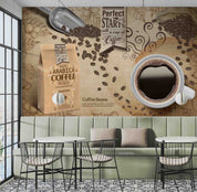 3D Restaurant Snack Bar Coffee Shop Wall Mural Wallpaper 43