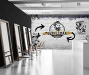 3D Barber Shop Hair Salon Wall Mural Wallpaper 1