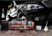 3D Black Sports Car Wallpaper Wall Mural Wall Decor Wall Art Wall Sticker Remoable Wallpaper