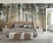 3D Forest Grass Tree Sunbeam Wall Mural Wallpaper GD 3850- Jess Art Decoration