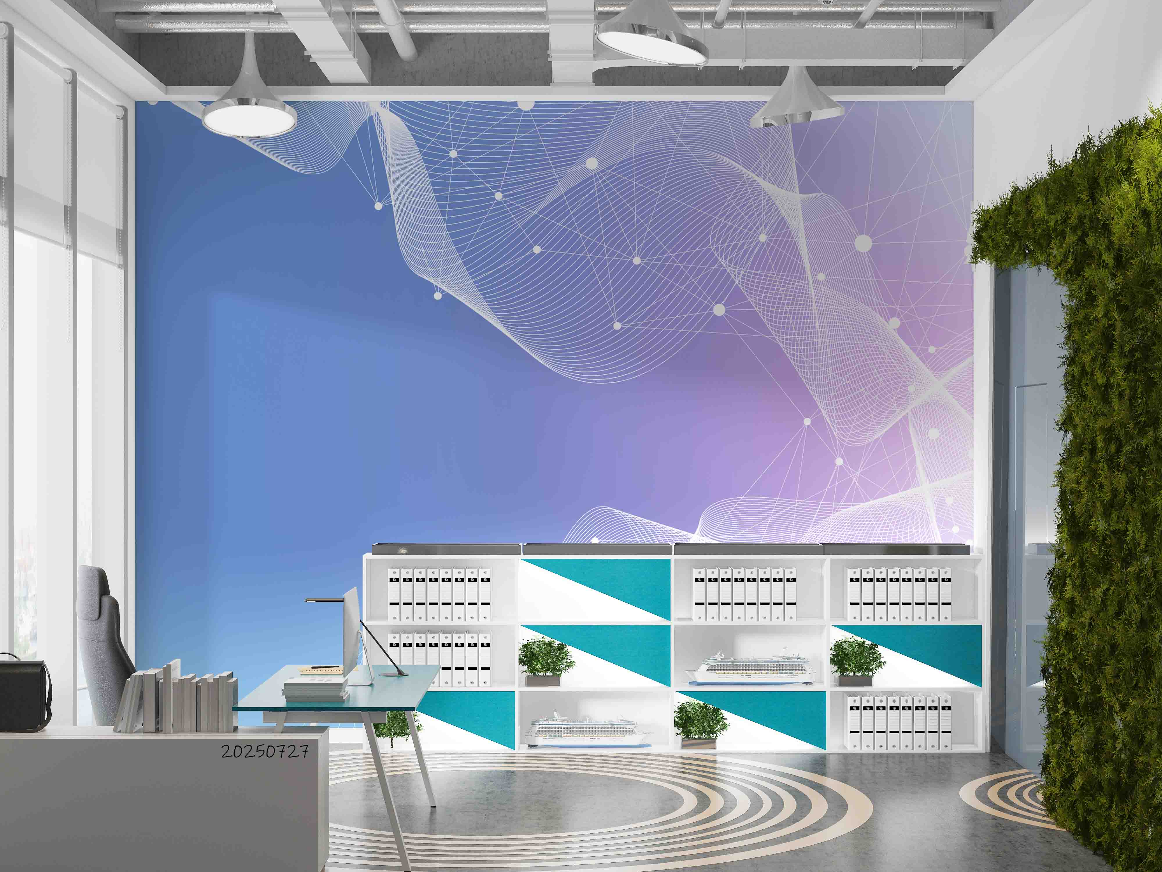 3D Office Business Commerce Technology Modern Wall Mural Wallpaper 49