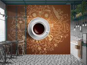 3D Restaurant Snack Bar Coffee Shop Wall Mural Wallpaper 56