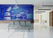 3D Clinic Hospital Rehabilitation Center Operating Room Surgical Lab Wall Mural Wallpaper JN 2