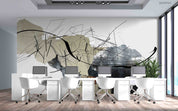 3D Office Business Technology Particle Mesh Wall Mural Wallpaper 9