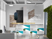 3D Office Business Commerce Marble Modern Abstract Wall Mural Wallpaper 46