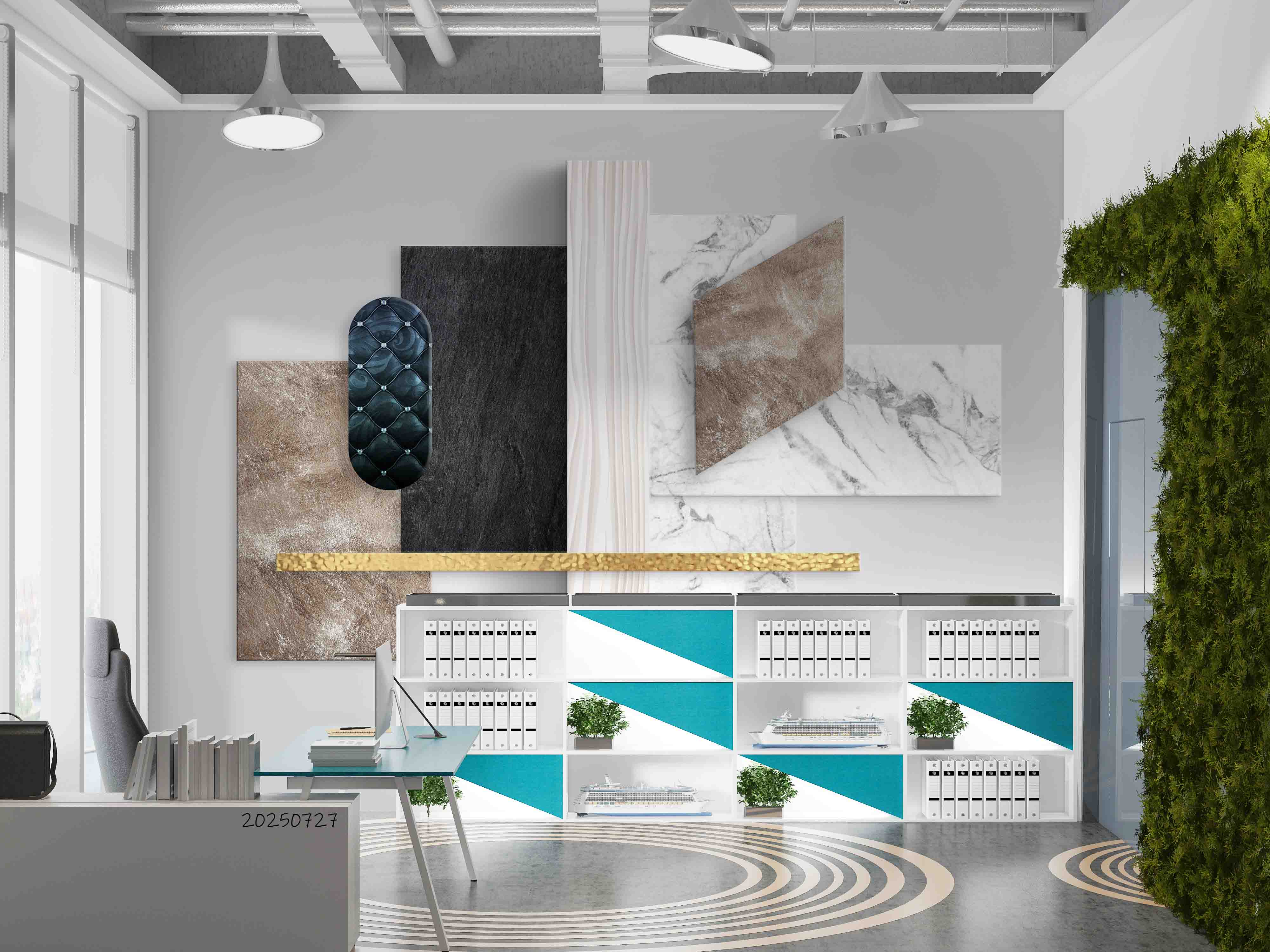 3D Office Business Commerce Marble Modern Abstract Wall Mural Wallpaper 46