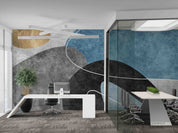 3D Office Business Commerce Geometric Lines Wall Mural Wallpaper 19
