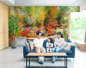 3D Oil Painting Summer Forest Trees Floral Wall Mural Wallpaper GD 3707- Jess Art Decoration