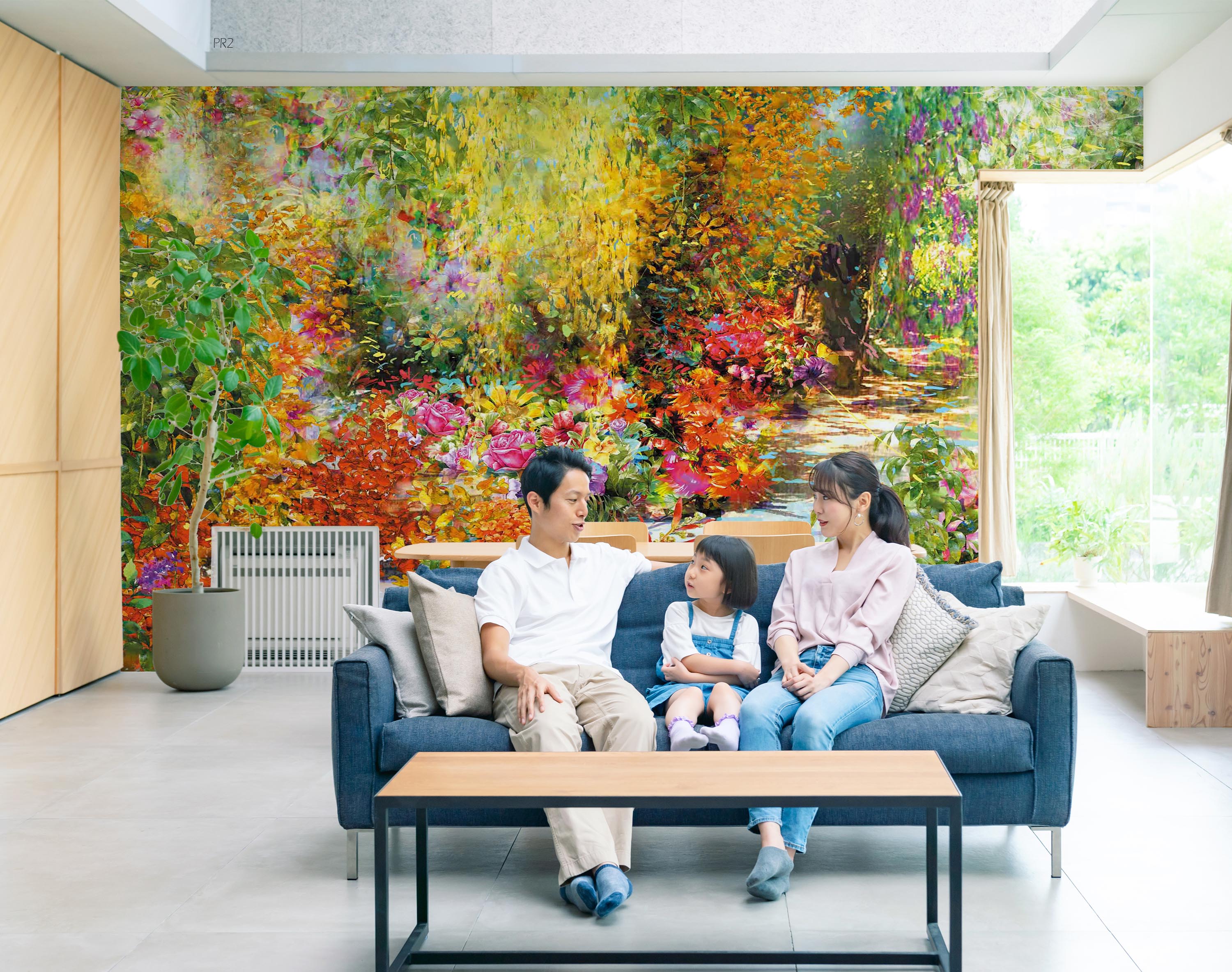 3D Oil Painting Summer Forest Trees Floral Wall Mural Wallpaper GD 3707- Jess Art Decoration