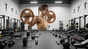 3D Gym Fitness Gymnasium Dumbbell Wall Mural Wallpaper 27
