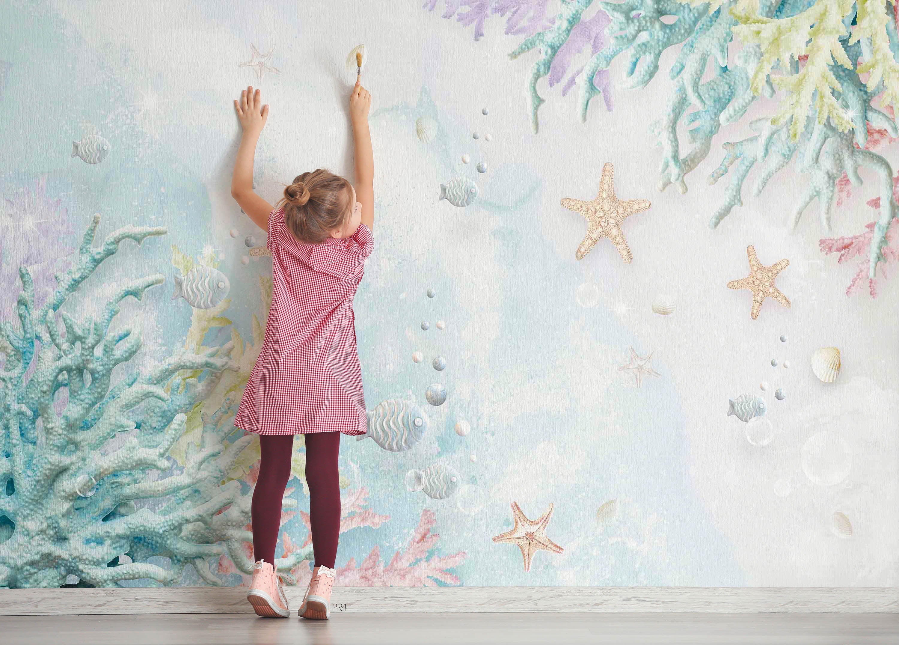 3D Fresh Starfish Coral Fish Wall Mural Wallpaper GD 3951- Jess Art Decoration