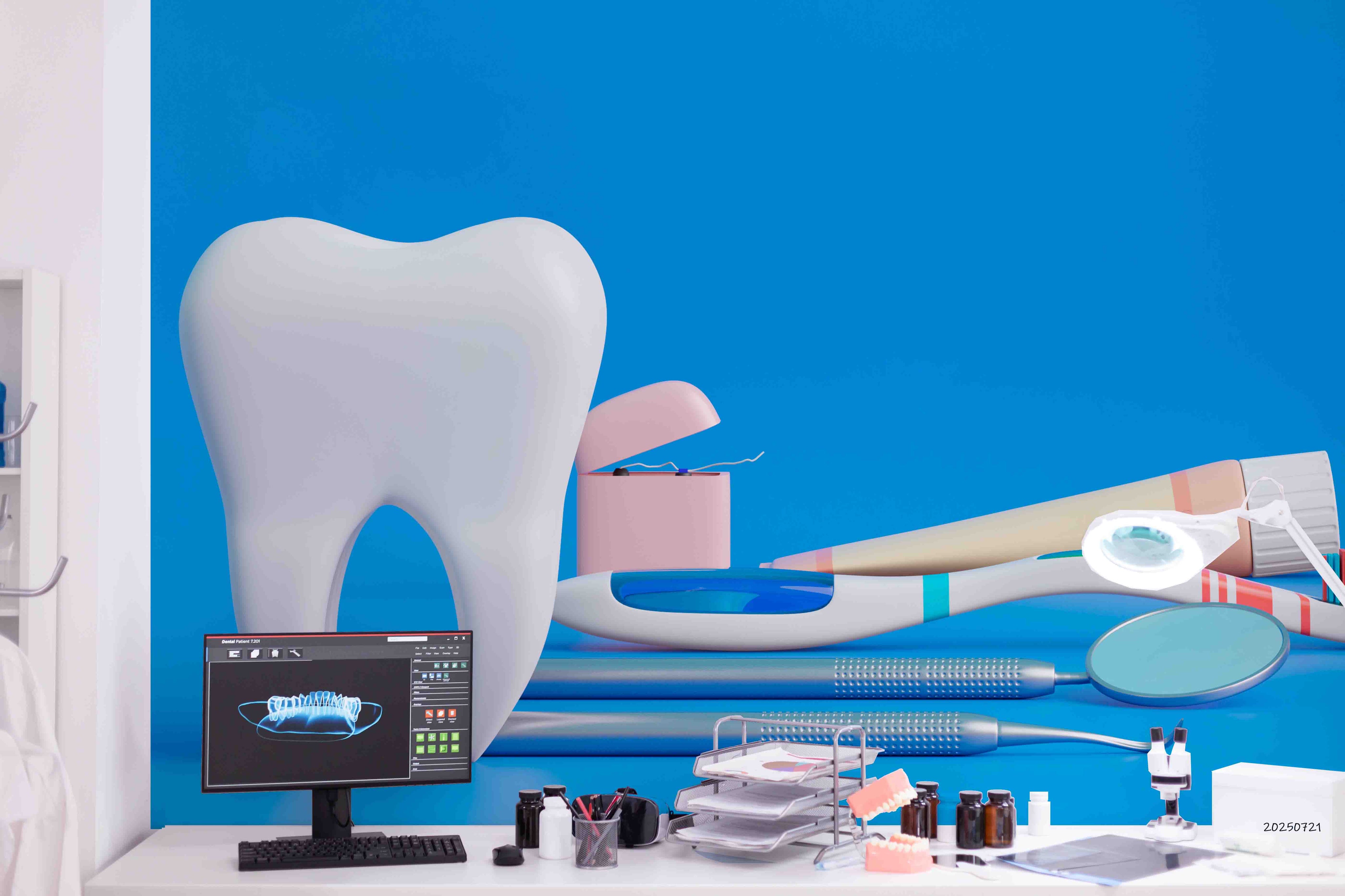 3D Clinic Hospital Rehabilitation Center Medical Healthcare Dentistry Stomatology Wall Mural Wallpaper 43