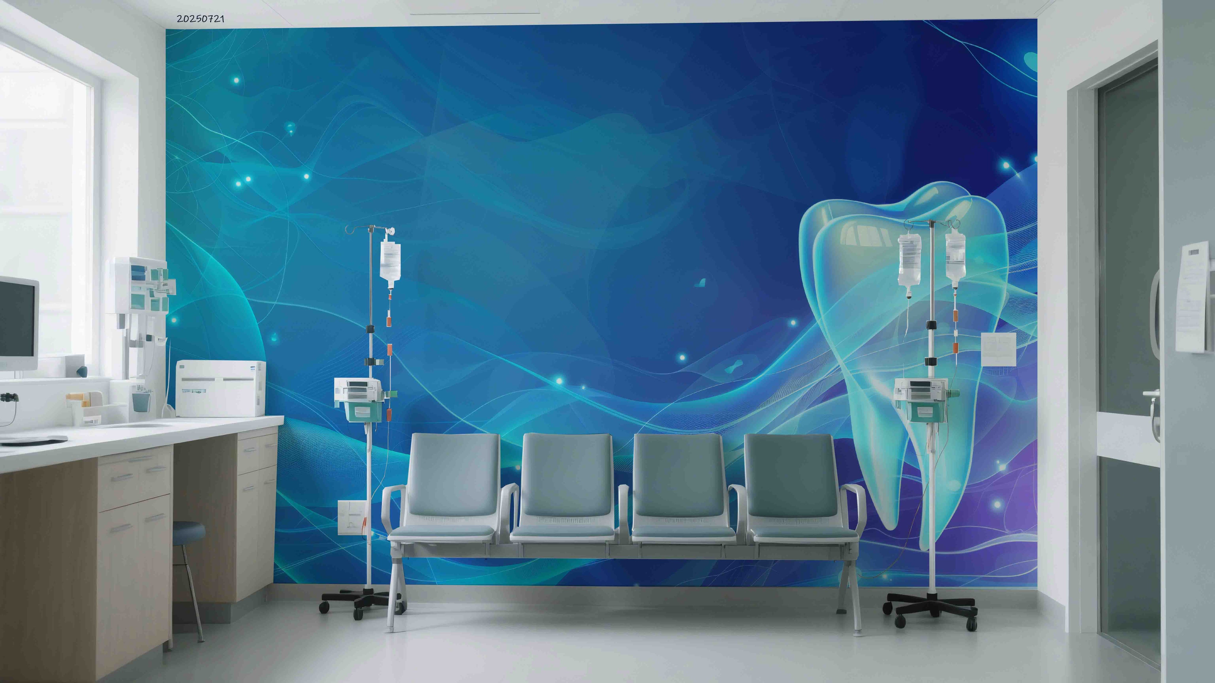 3D Dental Clinic Hospital Rehabilitation Center Stomatology Wall Mural Wallpaper JN 5