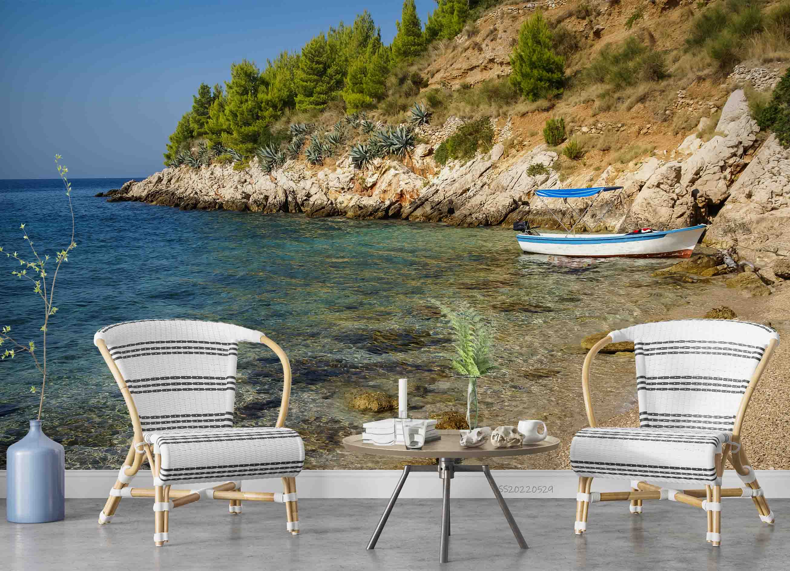 3D Bol, Brac Seascape Croatia Wall Mural Wallpaper GD 4298- Jess Art Decoration