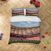 3D Stuttgart Football Field Spectator Seats Bluesky Cloud Quilt Cover Set Bedding Set Duvet Cover Pillowcase 759