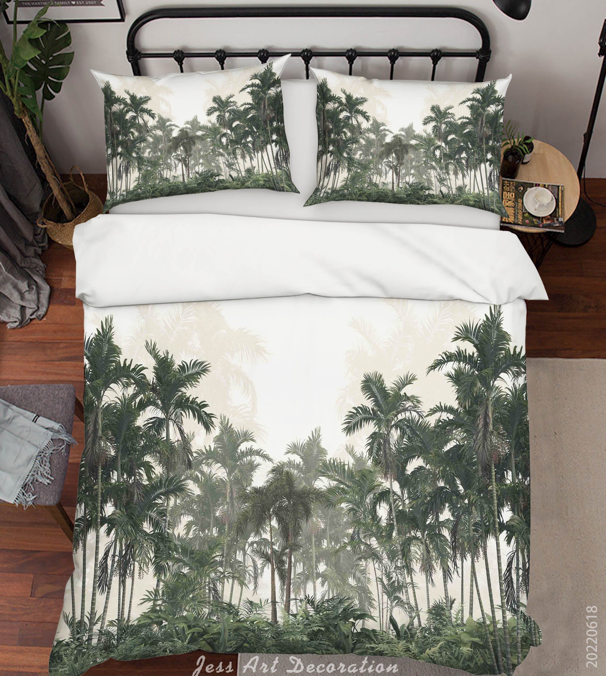 3D Forest Tree Quilt Cover Set Bedding Set Duvet Cover Pillowcase 684