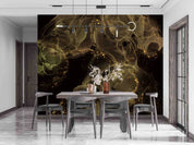 3D Gold Alcohol Ink Background Glitter Wall Mural Wallpaper GD 3553- Jess Art Decoration