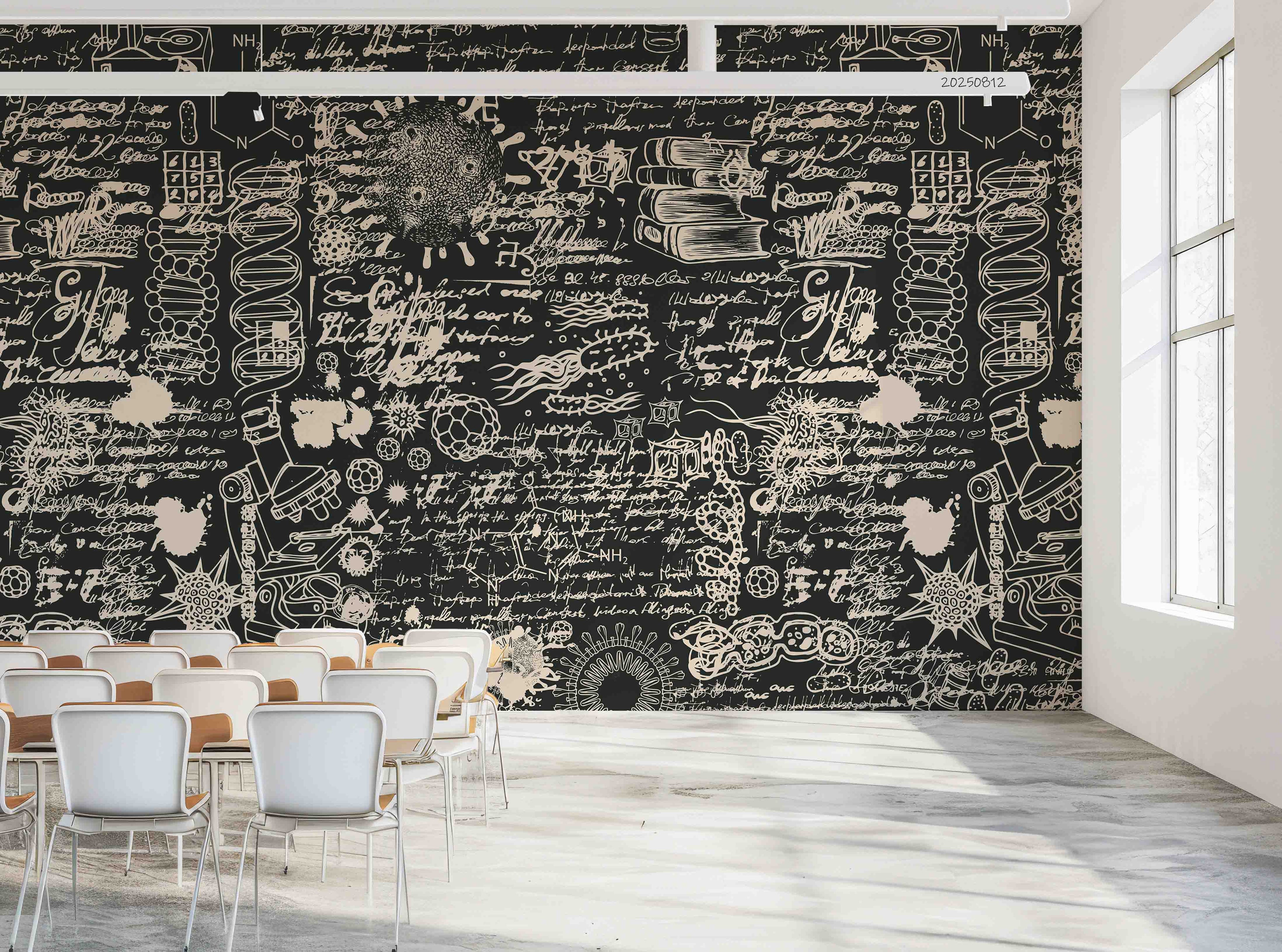 3D School STEM Science Lab Classroom Teaching Aid Biology Wall Mural Wallpaper 7