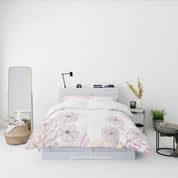 3D Floral Heronsbill Round Quilt Cover Set Bedding Set Duvet Cover Pillowcase 292