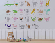 3D Childcare Nursery School Cartoon Kids Animals Letters Wall Mural Wallpaper JN 65
