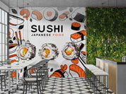 3D Japanese Restaurant Sushi Wall Mural Wallpaper GD 5489- Jess Art Decoration