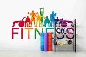 3D Poster Person Yoga Ball Weightlifting Letter Wall Mural Wallpaper YXL 93