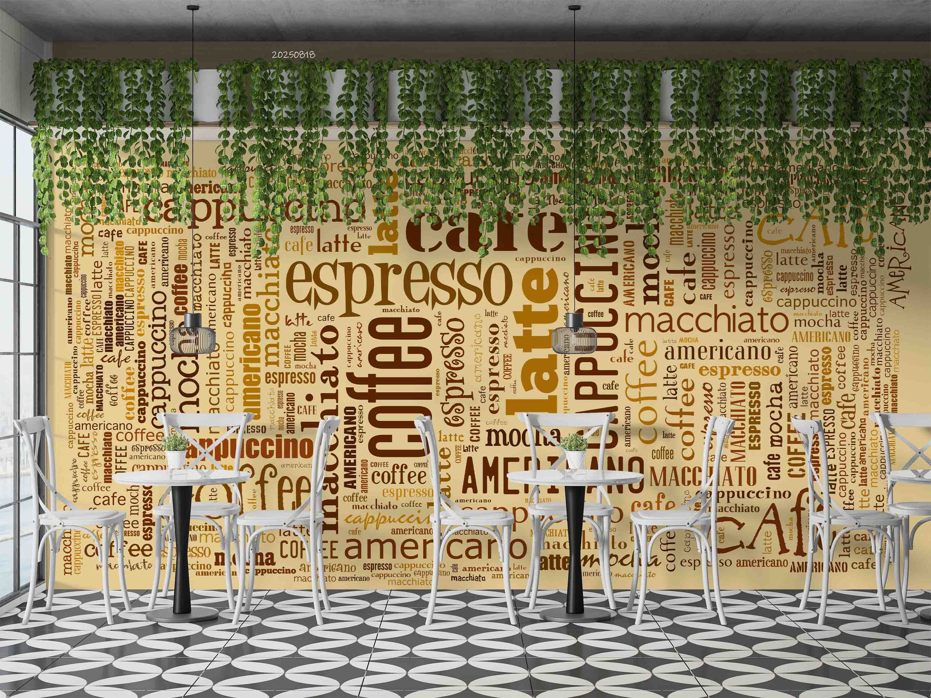 3D Restaurant Snack Bar Coffee Shop Wall Mural Wallpaper 70