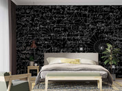3D Blackboard Mathematics Formula Graphics Wall Mural Wallpaper GD 4604- Jess Art Decoration
