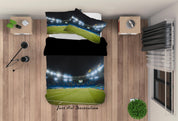 3D Rome Football Field Spectator Seats Lamplight Quilt Cover Set Bedding Set Duvet Cover Pillowcase 867