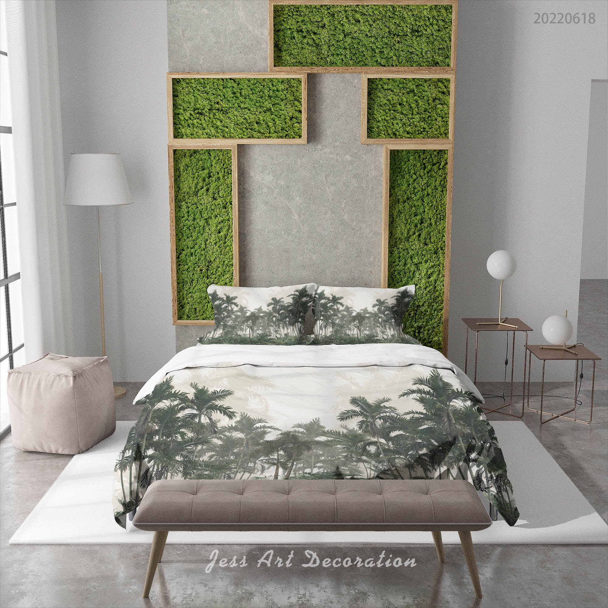 3D Forest Tree Quilt Cover Set Bedding Set Duvet Cover Pillowcase 684