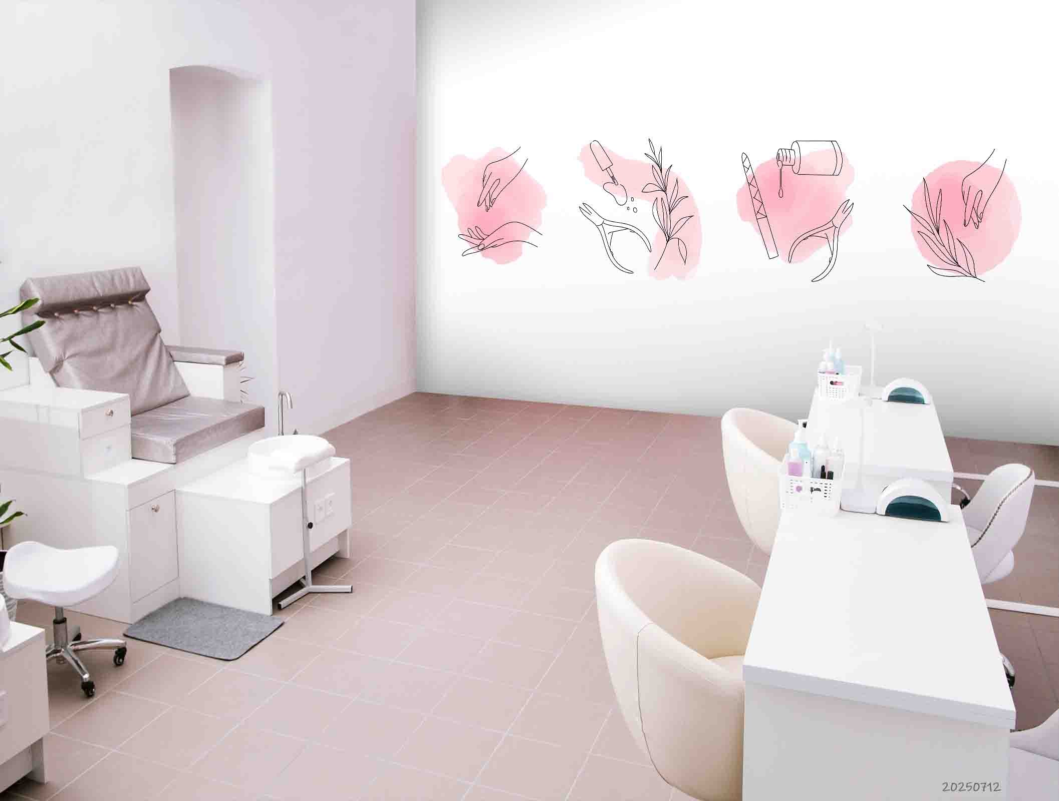 3D Salon Shop Beauty Salon Nail Salon Wall Mural Wallpaper 21