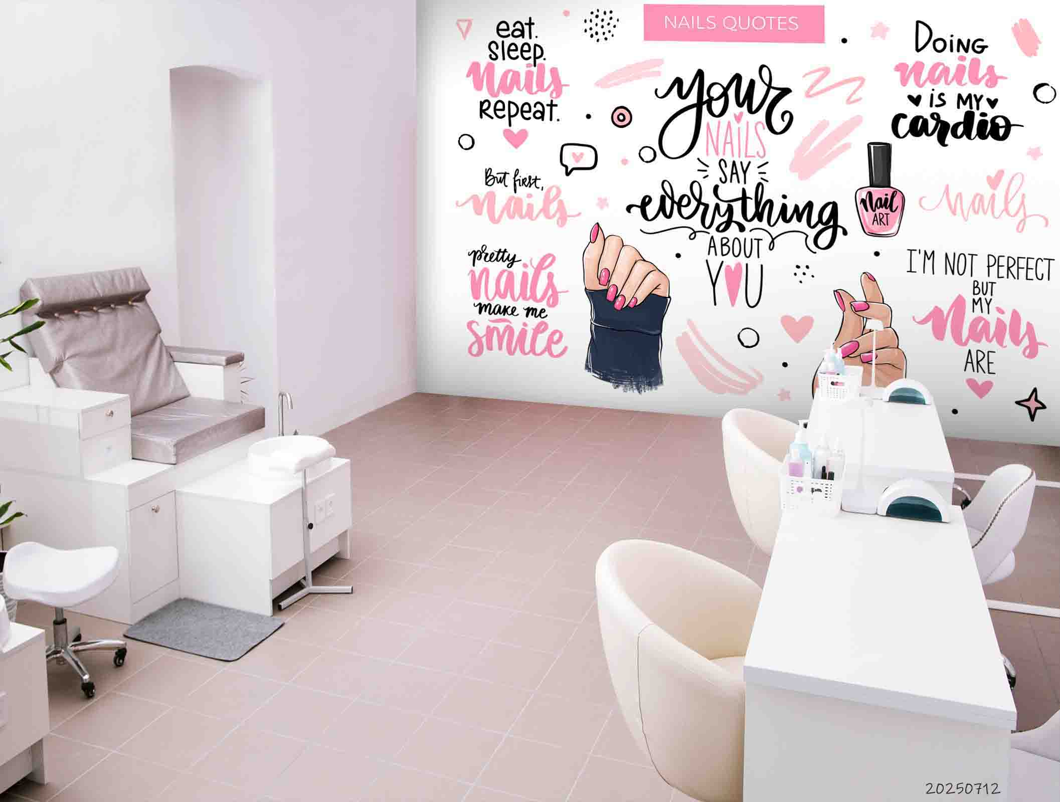 3D Salon Shop Beauty Salon Nail Salon Wall Mural Wallpaper 22