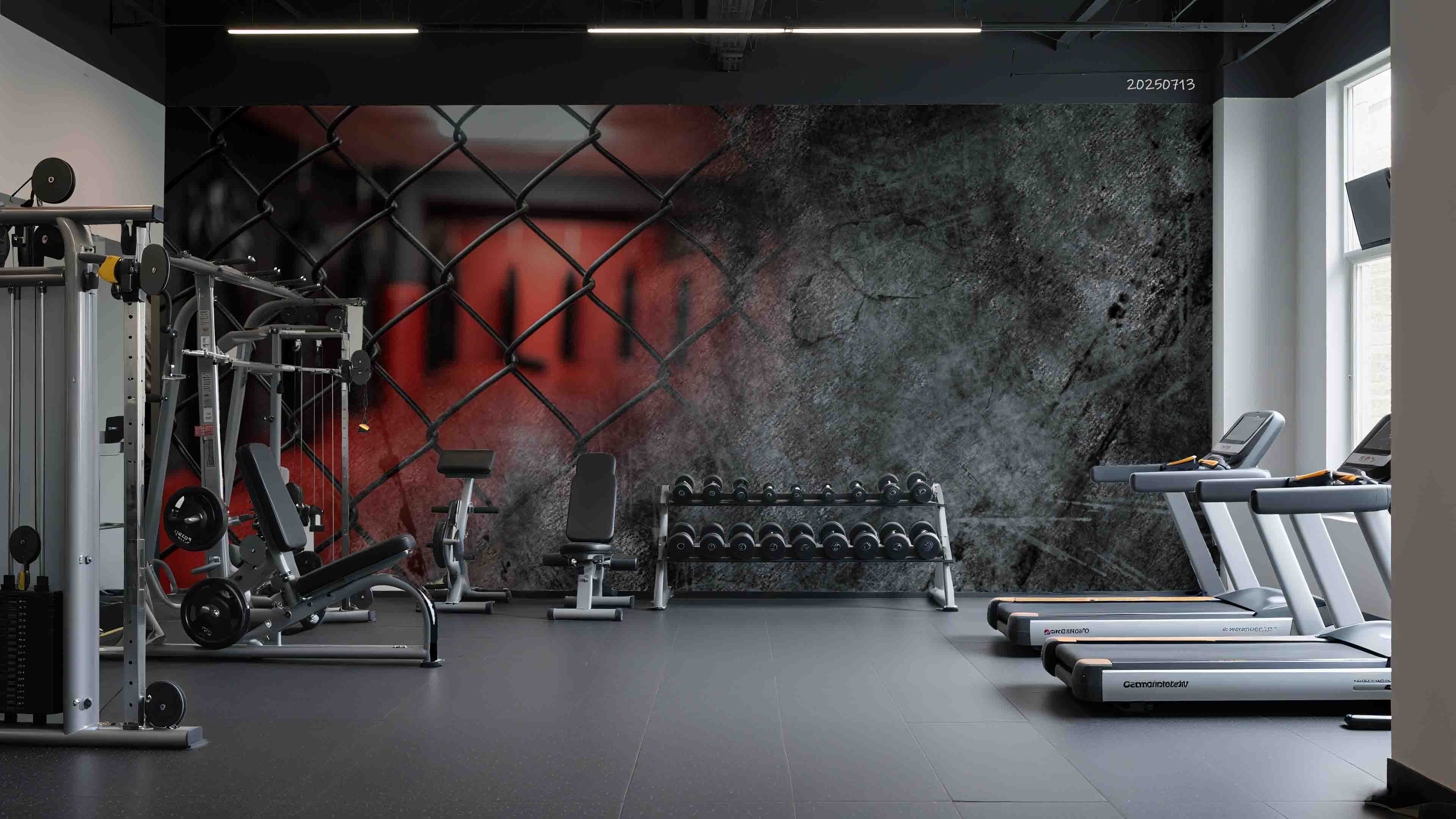 3D Gym Fitness Gymnasium Wall Mural Wallpaper 46