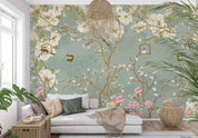 3D Aged Care Retirement Home Gerocomium Rest Home Floral Bird Vintage Wall Mural Wallpaper 8