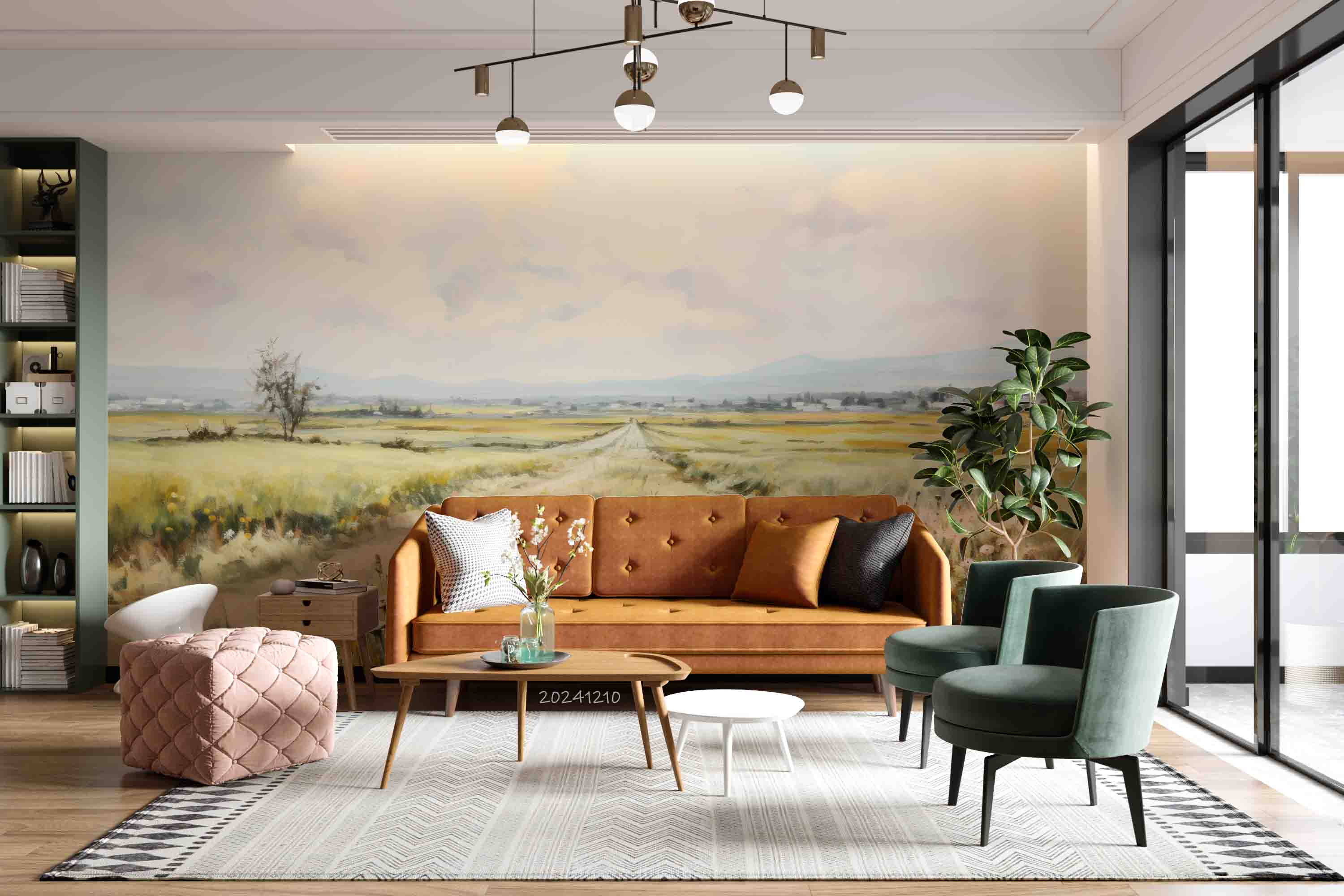 3D Nature Landscape Oil Painting Wallpaper Wall Mural Wall Decor Wall Art Wall Sticker Remoable Wallpaper LQH 36
