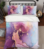 3D Ink And Wash Fluid Ripple Gray Quilt Cover Set Bedding Set Duvet Cover Pillowcase 46