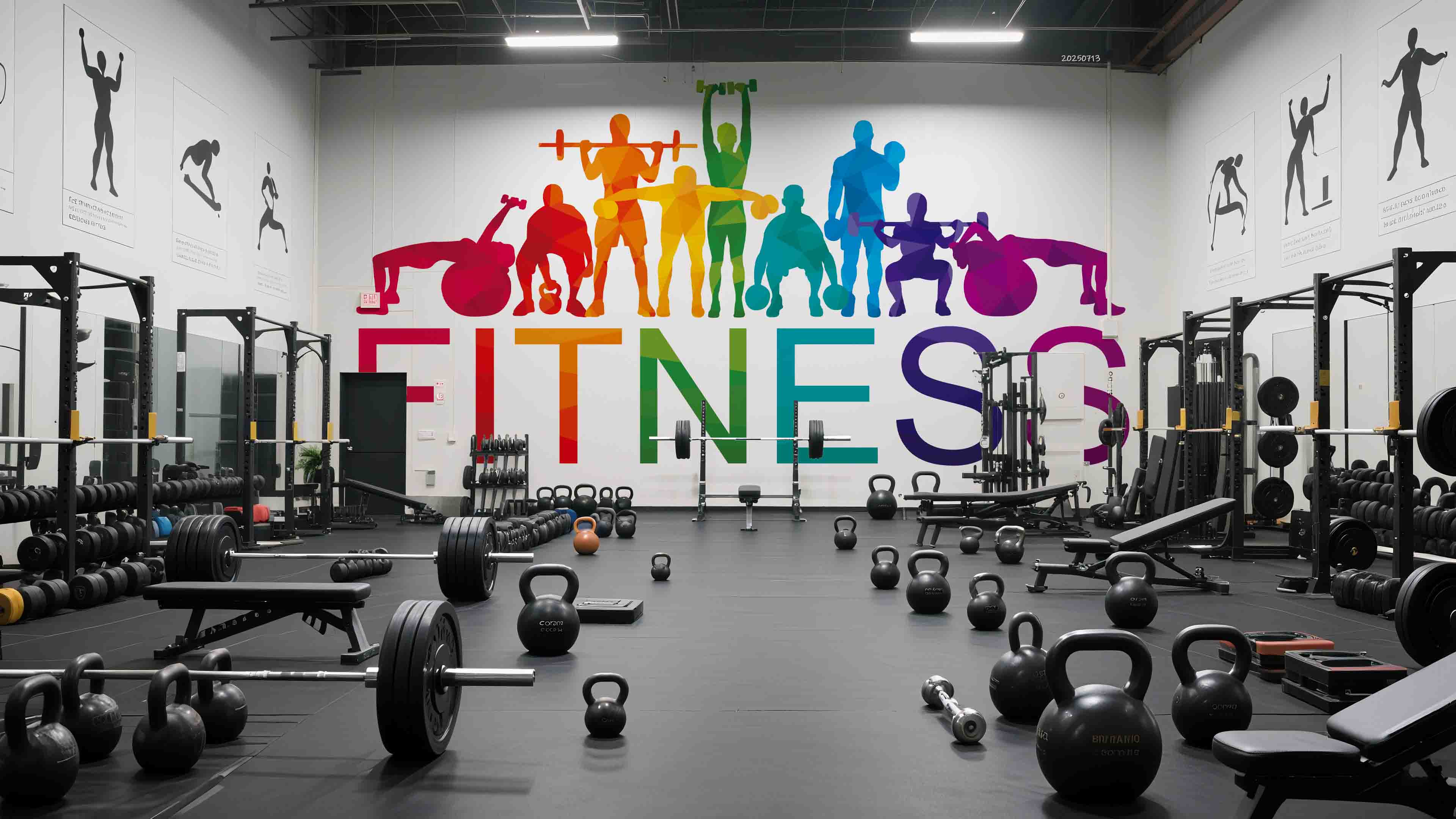 3D Gym Fitness Gymnasium Dumbbell Wall Mural Wallpaper 49