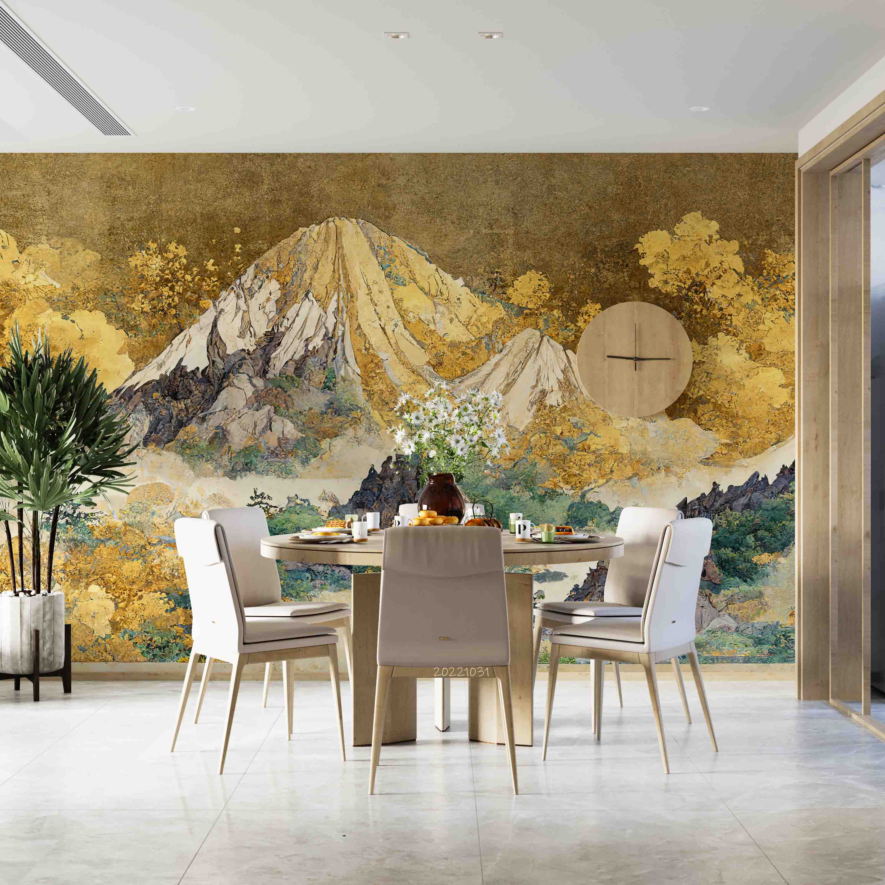 3D Japanese Nature Asian Culture Mountains Rocks Wall Mural Wallpaper GD 3047- Jess Art Decoration